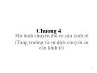 Mô hình chuyển đổi cơ cấu kinh tế