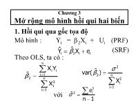 Mở rộng mô hình hồi qui hai biến trong kinh tế lượng