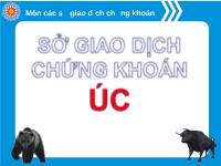 Môn các sở giao dịch chứng khoán - Sở giao dịch chứng khoán Úc
