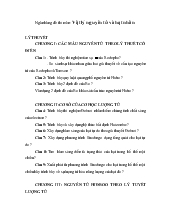 Ngân hàng đề thi môn: Vật lý nguyên tử và hạt nhân