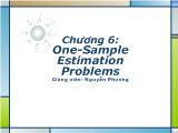One-Sample Estimation Problems (TOÁN)