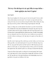 Tài trợ vốn dài hạn từ các quỹ đầu tư mạo hiểm – kinh nghiệm của Intel Capital