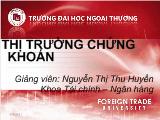 Thị trường chứng khoán - Nguyễn Thị Thu Huyền