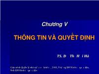 Thông tin và quyết định