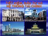 Tiết kiệm, đầu tư và hệ thống tài chính