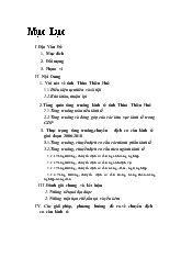 Tìm hiểu về tình hình chuyển dịch cơ cấu kinh tế của tỉnh Thừa Thiên Huế giai đoạn 2006-2010