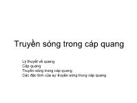 Truyền sóng trong cáp quang