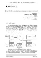 Truyền tín hiệu số bằng sóng mang tương tự : Modems