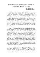 Vai trò của hệ thống ngân hàng trong việc phát triển thị trường chứng khoán ở Việt nam