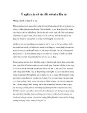 Ý nghĩa của cổ tức đối với nhà đầu tư