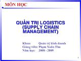 Bài giảng Quản trị Logistics