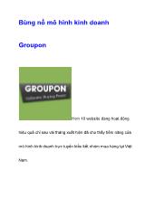 Bùng nổ mô hình kinh doanh Groupon