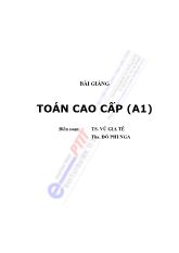 Bài giảng toán cao cấp A1