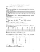 Bài tập xác suất thống kê - Kèm lời giải chi tiết
