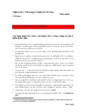 Báo cáo Nghiên cứu về Thị trường Cổ phiếu tại Việt Nam VinaCapital Chiến lược VỀ KHU VỰC NGÂN HÀNG 15/8/2006 Các Ngân hàng Việt Nam: Câu chuyện dài về tăng trưởng do giá cổ phiếu bị lạm phát