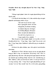 Bốn phẩm chất tốt đẹp của người phụ nữ Việt Nam: Công - Dung - Ngôn - Hạnh