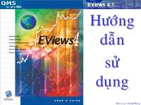 Cách sử dụng Eviews thực hành trong kinh tế lượng, sử dụng eviews trong kinh tế lượng