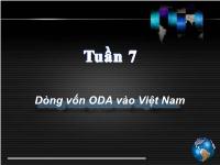 Dòng vốn ODA vào Việt Nam