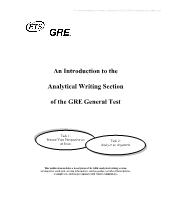 GRE AnaWrit Handbook