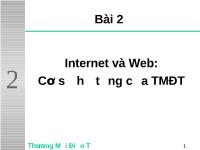 Internet và Web: Cơ sở hạ tầng của TMĐT
