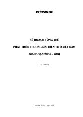 Kế hoạch tổng thể phát triển thương mại điện tử ở Việt Nam giai đoạn 2006-2010