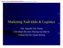 Marketing xuất khẩu và logistics