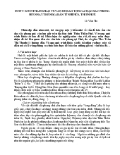 Một ý kiến tham khảo về vấn đề bảo tồn các đạo sắc phong hiện nay trên địa bàn tỉnh Thừa Thiên Huế