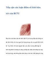 Tiếp cận các luận điểm về tính hữu ích của BCTC