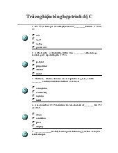Trắc nghiệm tổng hợp trình độ C