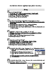 Câu hỏi ôn thi trắc nghiệm học phần 4(access) ( có đáp án - 70 câu)