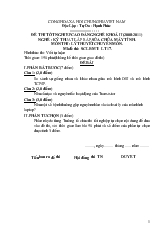 Đề thi tốt nghiệp cao đẳng nghề khoá 2 (2008-2011) nghề : Kỹ thuật sửa chữa, lắp ráp máy tính môn thi: Lý thuyết chuyên môn nghề (có đáp án) 17