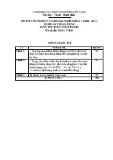 Đề thi tốt nghiệp cao đẳng nghề khóa 2 (2008-2011) -lý thuyết-điện dân dụng-lt3