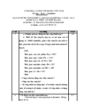 Đề thi tốt nghiệp cao đẳng nghề khóa 2 (2008-2011): May thiết kế thời trang (Lí thuyết+thực hành+Hướng dẫn giải) 18