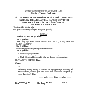 Đề thi tốt nghiệp cao đẳng nghề khóa 2 (2008-2011) : Kĩ thuật sửa chữa, lắp ráp máy tính (có đáp án) 49