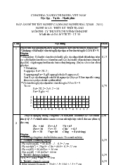 Đề thi tốt nghiệp cao đẳng nghề khóa 2 (2008-2011): May thiết kế thời trang (Lí thuyết+thực hành+Hướng dẫn giải) 33