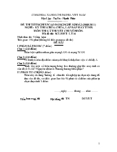 Đề thi tốt nghiệp cao đẳng nghề khoá 2 (2008-2011) nghề : Kỹ thuật sửa chữa, lắp ráp máy tính môn thi: Lý thuyết chuyên môn nghề (có đáp án) 16