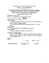 Đề thi tốt nghiệp cao đẳng nghề khoá 2 (2008-2011) nghề : Kỹ thuật sửa chữa, lắp ráp máy tính môn thi: Lý thuyết chuyên môn nghề (có đáp án) 06