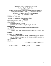 Đề thi tốt nghiệp cao đẳng nghề khoá 2 (2008-2011) nghề : Kỹ thuật sửa chữa, lắp ráp máy tính môn thi: Lý thuyết chuyên môn nghề (có đáp án) 07