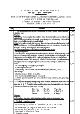 Đề thi tốt nghiệp cao đẳng nghề khóa 2 (2008-2011): May thiết kế thời trang (Lí thuyết+thực hành+Hướng dẫn giải) 40