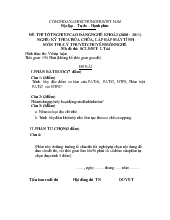 Đề thi tốt nghiệp cao đẳng nghề khóa 2 (2008-2011) : Kĩ thuật sửa chữa, lắp ráp máy tính (có đáp án) 44