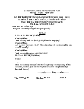 Đề thi tốt nghiệp cao đẳng nghề khóa 2 (2008-2011) : Kĩ thuật sửa chữa, lắp ráp máy tính (có đáp án) 45