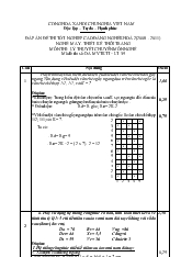 Đề thi tốt nghiệp cao đẳng nghề khóa 2 (2008-2011): May thiết kế thời trang (Lí thuyết+thực hành+Hướng dẫn giải) 35