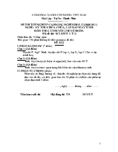 Đề thi tốt nghiệp cao đẳng nghề khoá 2 (2008-2011) nghề : Kỹ thuật sửa chữa, lắp ráp máy tính môn thi: Lý thuyết chuyên môn nghề (có đáp án) 12