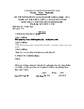 Đề thi tốt nghiệp cao đẳng nghề khóa 2 (2008-2011) : Kĩ thuật sửa chữa, lắp ráp máy tính (có đáp án) 38