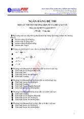 Ngân hàng đề thi lí thuyết trường điện từ và siêu cao tần