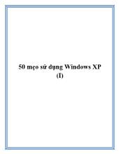 50 mẹo sử dụng Windows XP