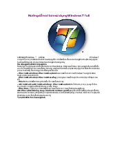 Hướng dẫn cơ bản sử dụng Windows 7 full