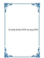 Kỹ thuật dò khóa WEP của mạng WiFi
