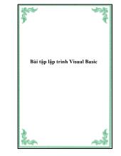 Bài tập lập trình Visual Basic