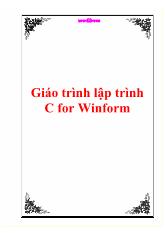 Giáo trình lập trình C for Winform
